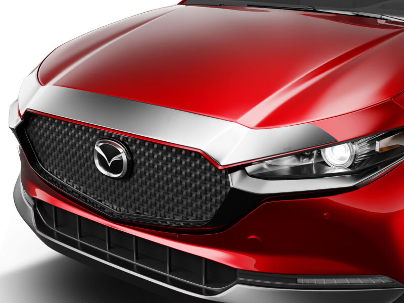 Mazda CX-30 Hood Deflector - Husky Liners - Aeroskin - Chrome - `25-`26